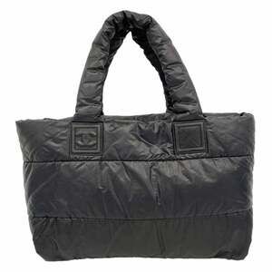 Chanel Coco Cocoon Nylon Tote Bag, Black, Women's